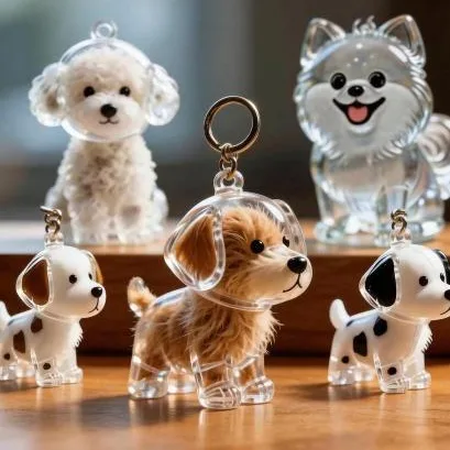 Armazenamento e pelo e Cachorro Chaveiro Saco Cápsula Coleção Comemorativo Criativo Dos Desenhos