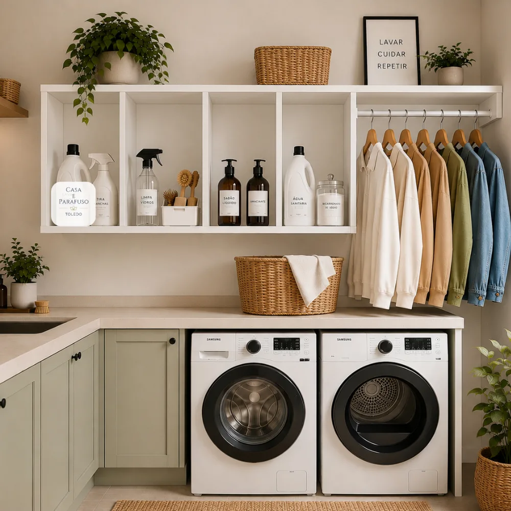 Nicho Organizador de Parede Multiuso Quarto Lavanderia Decoração- 95