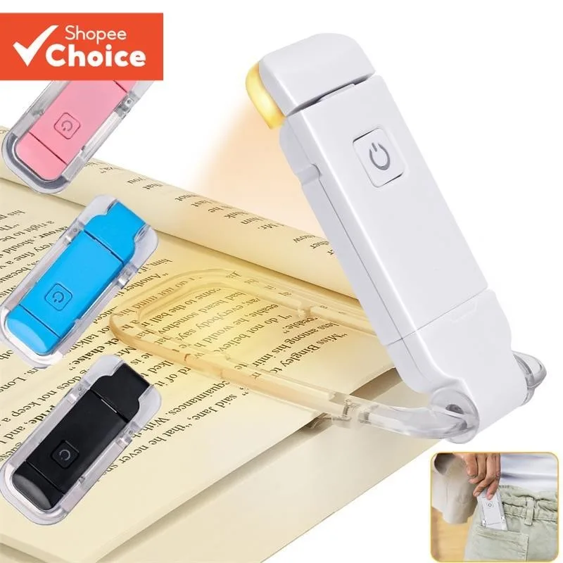 USB Mini-Luz Dobrável LED Proteção dos Olhos Três Cores Brilho Ajustável para Leitura de Portátil Crianças Noite