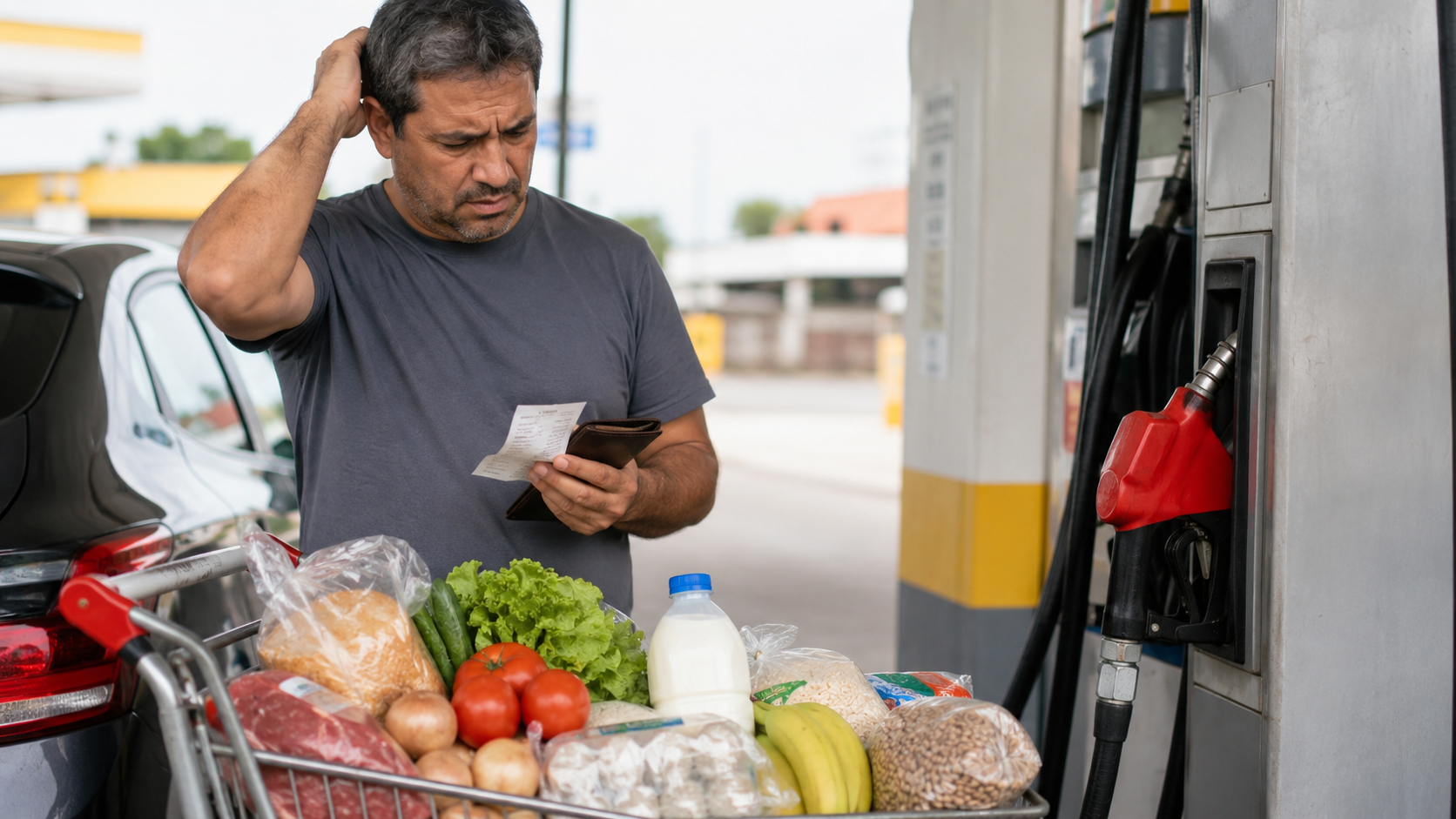 Combustíveis e alimentos seguem pressionando o bolso do brasileiro