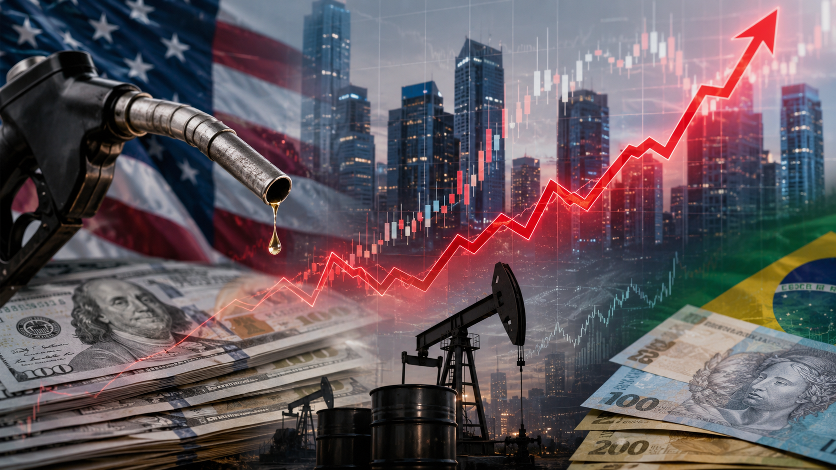 Inflação nos EUA dispara e reacende alerta sobre dólar, juros e custo de vida no Brasil
